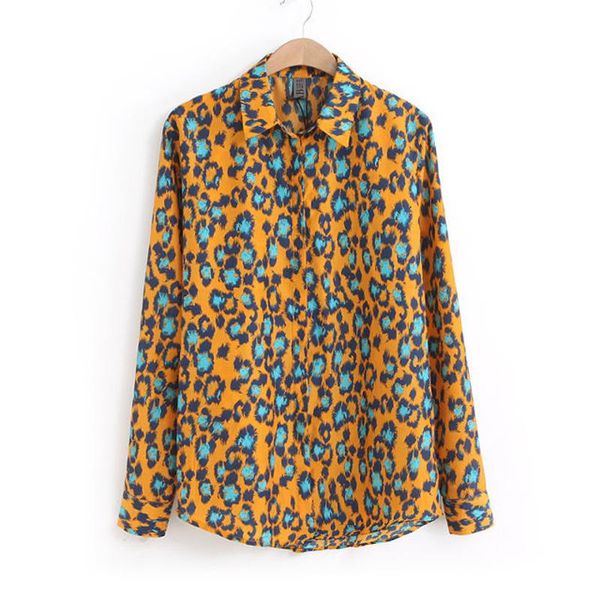 women's blouses & shirts clearance promotion autumn orange t-shirt chiffon lapel long sleeve printing blouse women, White
women's blouses & shirts clearance promotion autumn orange t-shirt chiffon lapel long sleeve printing blouse women, White