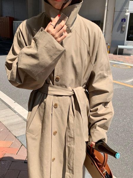 women's trench coats coat women elegant stand collar with belt pick hip solid khaki high street oversize 2021 autumn fashion, Tan;black
women's trench coats coat women elegant stand collar with belt pick hip solid khaki high street oversize 2021 autumn fashion, Tan;black