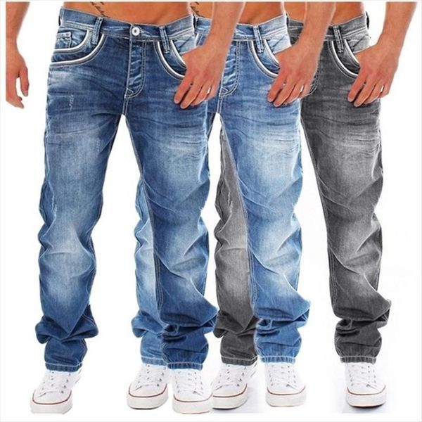 fashion jeans washed denim casual women pants loose mid waist straight male long trousers, Black
fashion jeans washed denim casual women pants loose mid waist straight male long trousers, Black
