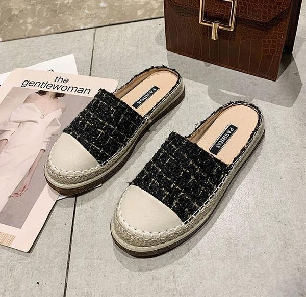 fisherman slippers, baotou half lazy sandals for women, summer korean style flat bottom women's thick slippers, Black
fisherman slippers, baotou half lazy sandals for women, summer korean style flat bottom women's thick slippers, Black