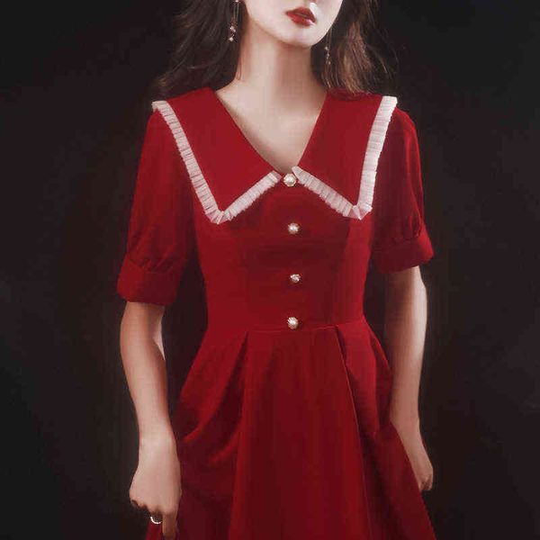 luxury street style dresses toast bride's autumn engagement back red small can be worn at ordinary tim, Black;pink
luxury street style dresses toast bride's autumn engagement back red small can be worn at ordinary tim, Black;pink