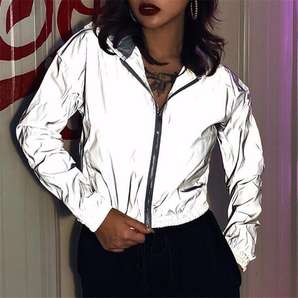 women's jackets night reflective basic jacket 2021 spring summer street hooded long sleeve zipper cardigan, Black;brown
women's jackets night reflective basic jacket 2021 spring summer street hooded long sleeve zipper cardigan, Black;brown