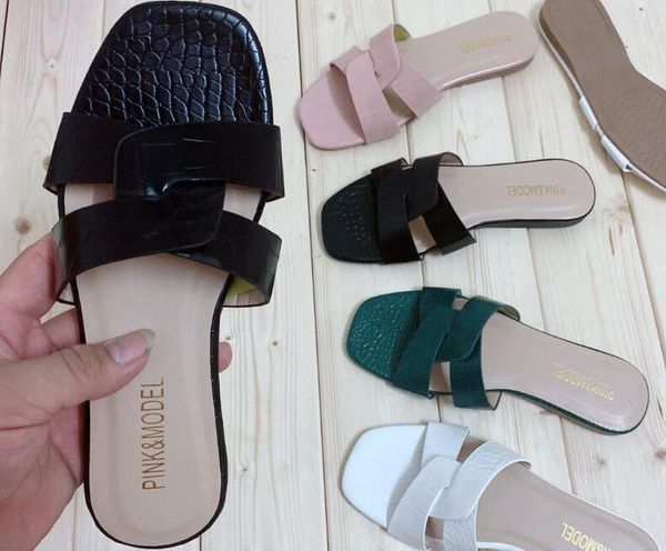 fashion women slippers snake grain leather summer female sandals flats beach outdoor non-slip durable home shoes, Black
fashion women slippers snake grain leather summer female sandals flats beach outdoor non-slip durable home shoes, Black