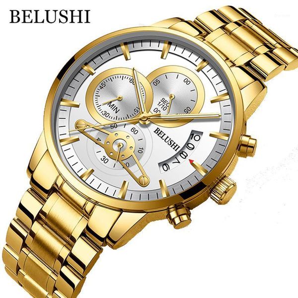 fashion gold mens watches luxury full steel waterproof chronograph men sport quartz wrist watch saat relogio masculino wristwatches, Slivery;brown
fashion gold mens watches luxury full steel waterproof chronograph men sport quartz wrist watch saat relogio masculino wristwatches, Slivery;brown