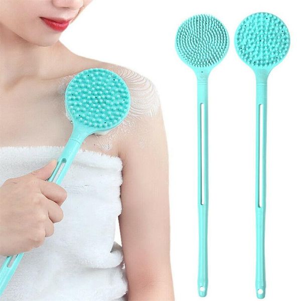 long handled bath brush back body shower double-sided silicone massage exfoliating scrubber bathroom accessories clean tools brushes, sponge
long handled bath brush back body shower double-sided silicone massage exfoliating scrubber bathroom accessories clean tools brushes, sponge