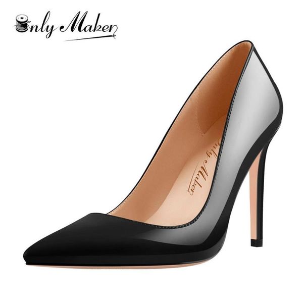 dress shoes onlymaker women's classic slip on pumps pointed toe stilettos 4 inch elegant evening plus size us5~us15, Black
dress shoes onlymaker women's classic slip on pumps pointed toe stilettos 4 inch elegant evening plus size us5~us15, Black