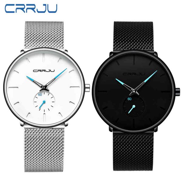 crrju fashion mens watches brand luxury lover watches women casual slim mesh steel couple sports watch relogio masculino 210517, Slivery;brown
crrju fashion mens watches brand luxury lover watches women casual slim mesh steel couple sports watch relogio masculino 210517, Slivery;brown