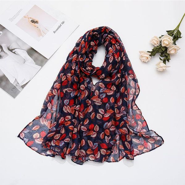 scarves 2021 fashion autumn navy blue leaves floral viscose scarf lady print voile shawls and wraps pashmina stole muslim hijab 180*85cm, Blue;gray
scarves 2021 fashion autumn navy blue leaves floral viscose scarf lady print voile shawls and wraps pashmina stole muslim hijab 180*85cm, Blue;gray