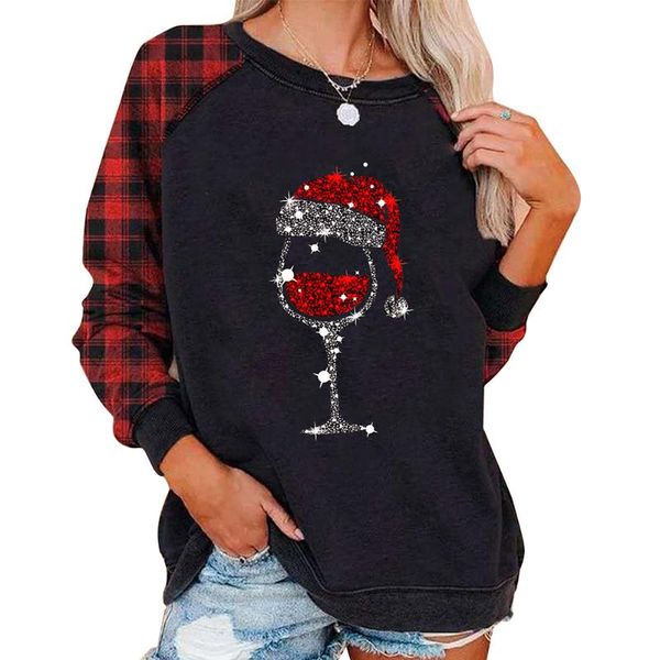 women's hoodies & sweatshirts christmas snowflake printed women plaid patchwork pullover long sleeve sweatshirt casual baggy round neck, Black
women's hoodies & sweatshirts christmas snowflake printed women plaid patchwork pullover long sleeve sweatshirt casual baggy round neck, Black