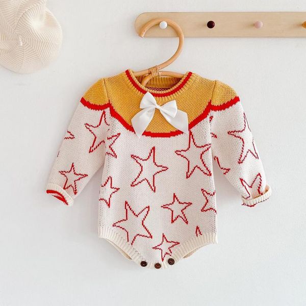spring baby girls bodysuits knit star print knitted long sleeve baby girl sweater jumpsuit baby girls clothes 210413, White
spring baby girls bodysuits knit star print knitted long sleeve baby girl sweater jumpsuit baby girls clothes 210413, White