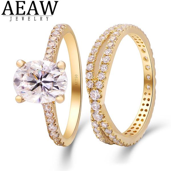 cluster rings 7x9mm 2.0 d color oval cut moissanite engagement ring set 18k yellow gold test positive lab gorwn diamond certificated, Golden;silver
cluster rings 7x9mm 2.0 d color oval cut moissanite engagement ring set 18k yellow gold test positive lab gorwn diamond certificated, Golden;silver