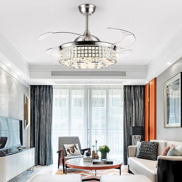 electric fans sand nickel color modern crystal fan lamp, led three-colorbedroom chandelier, living , dining room remote control ceiling
electric fans sand nickel color modern crystal fan lamp, led three-colorbedroom chandelier, living , dining room remote control ceiling