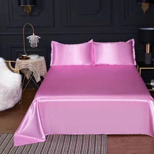 sheets & sets 2021 bedding sheet home textile ice silk solid color flat bed linen for king queen size
sheets & sets 2021 bedding sheet home textile ice silk solid color flat bed linen for king queen size