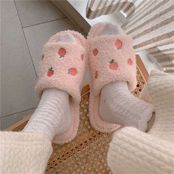 cute fluffy house slippers for women girls faux fur slides slipper shoes female home soft fruit print winter 211023, Black
cute fluffy house slippers for women girls faux fur slides slipper shoes female home soft fruit print winter 211023, Black