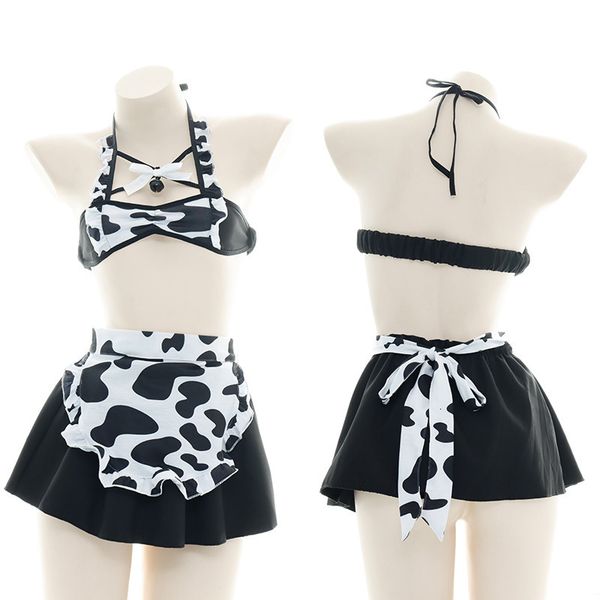 maid women's role fun play game dress cow suit girl's private room uniform underwear, Black;white
maid women's role fun play game dress cow suit girl's private room uniform underwear, Black;white