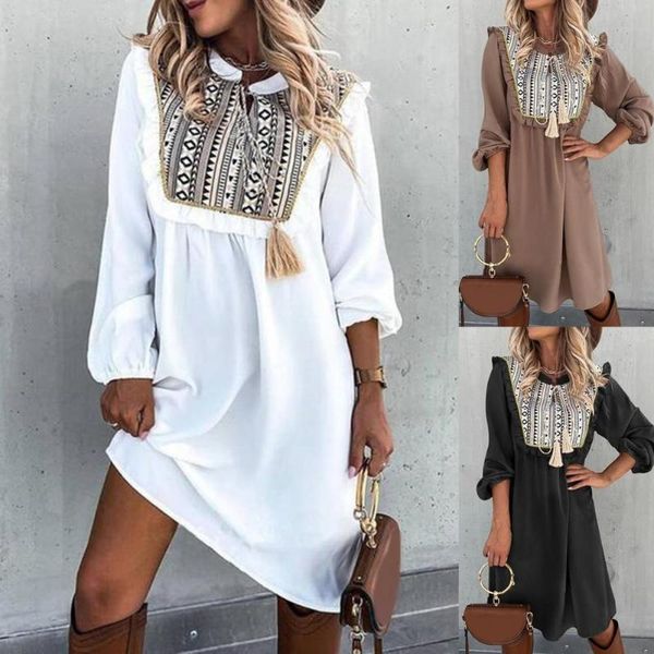 casual dresses vintage fashion midi shirt dress pattern patchwork loose women lantern sleeve beach summer sundress, Black;gray
casual dresses vintage fashion midi shirt dress pattern patchwork loose women lantern sleeve beach summer sundress, Black;gray