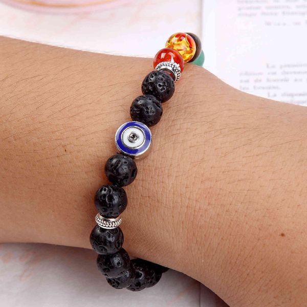 ins wind yoga exercises natural beads volcanic rock seven pulse runner bracelet alloy eyes, Golden;silver
ins wind yoga exercises natural beads volcanic rock seven pulse runner bracelet alloy eyes, Golden;silver