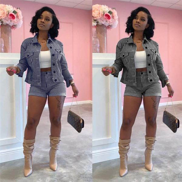 women's tracksuits spring autumn tracksuit women two piece set striped single breasted jacket + shorts leisure suits fashion sets ropa, Gray
women's tracksuits spring autumn tracksuit women two piece set striped single breasted jacket + shorts leisure suits fashion sets ropa, Gray