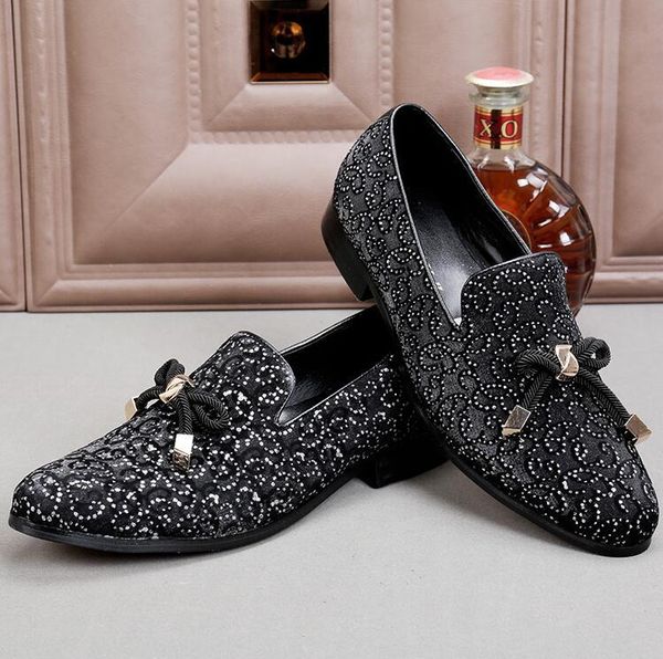 dress shoes round men's flats slin-on tassel mens formal leather business office wedding party oxfords, Black
dress shoes round men's flats slin-on tassel mens formal leather business office wedding party oxfords, Black
