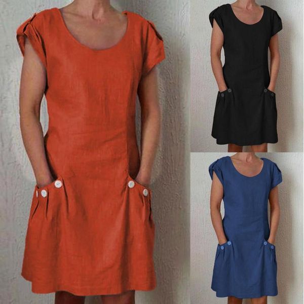 casual dresses boho beach womens o-neck party summer dress short sleeve loose mini, Black;gray
casual dresses boho beach womens o-neck party summer dress short sleeve loose mini, Black;gray