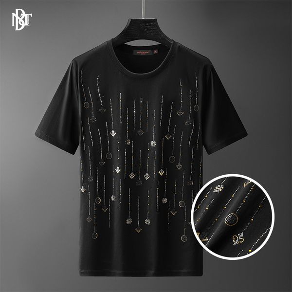 t shirt painted men's clothing - 2021 summer european style laser chip drilling personalized pattern cotton short sleeve for men, White;black
t shirt painted men's clothing - 2021 summer european style laser chip drilling personalized pattern cotton short sleeve for men, White;black