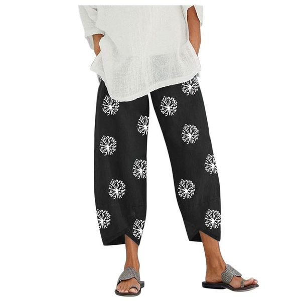 women's pants & capris women casual harem summer elastic waist wide leg vintgae dandelion printed trousers female loose pantalon plus s, Black;white
women's pants & capris women casual harem summer elastic waist wide leg vintgae dandelion printed trousers female loose pantalon plus s, Black;white