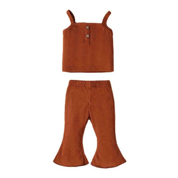 baby clothing sets for girl solid suspender + flared pants suit summer new cotton sleeveless kids clothes girls costumes g220217, White
baby clothing sets for girl solid suspender + flared pants suit summer new cotton sleeveless kids clothes girls costumes g220217, White