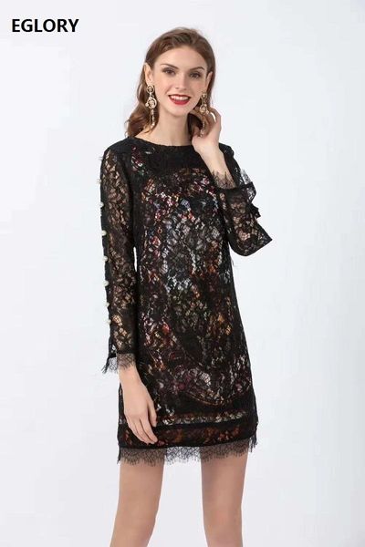 casual dresses lace dress 2021 spring summer party club women o-neck allover crochet beading deco long sleeve mini, Black;gray
casual dresses lace dress 2021 spring summer party club women o-neck allover crochet beading deco long sleeve mini, Black;gray
