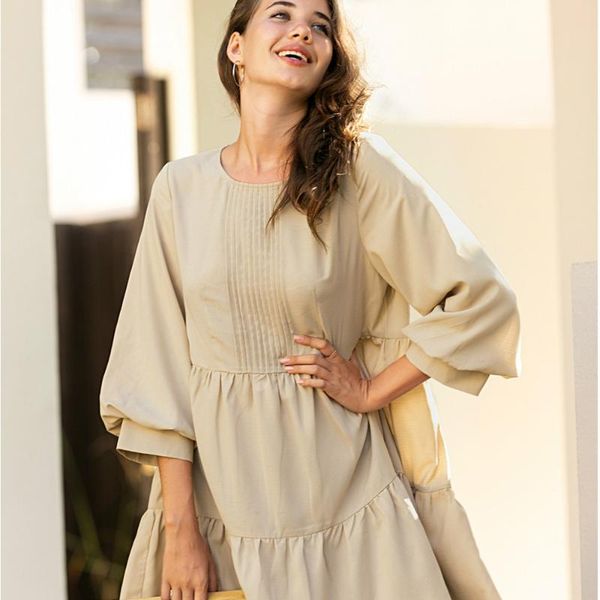 modern o-neck solid ladies frocks for women casual three quarter puff sleeve sunmmer dress elegant empire straight mini vestidos dresses, Black;gray
modern o-neck solid ladies frocks for women casual three quarter puff sleeve sunmmer dress elegant empire straight mini vestidos dresses, Black;gray