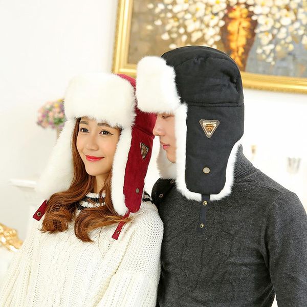 berets ly thickening winter earflap hat lei feng cap cold wind with letters bomber outdoor russian, Blue;gray
berets ly thickening winter earflap hat lei feng cap cold wind with letters bomber outdoor russian, Blue;gray