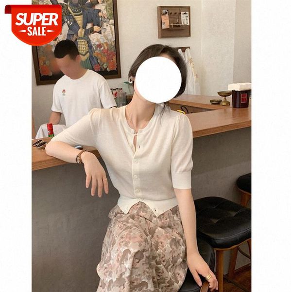 net celebrity series ~ thin sweater coat cardigan women's short slim knit trend #zy76, White
net celebrity series ~ thin sweater coat cardigan women's short slim knit trend #zy76, White