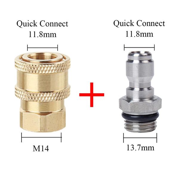 watering equipments high pressure washer brass connector washing adapter 1/4" female quick connection with m14*1.5 thread
watering equipments high pressure washer brass connector washing adapter 1/4" female quick connection with m14*1.5 thread