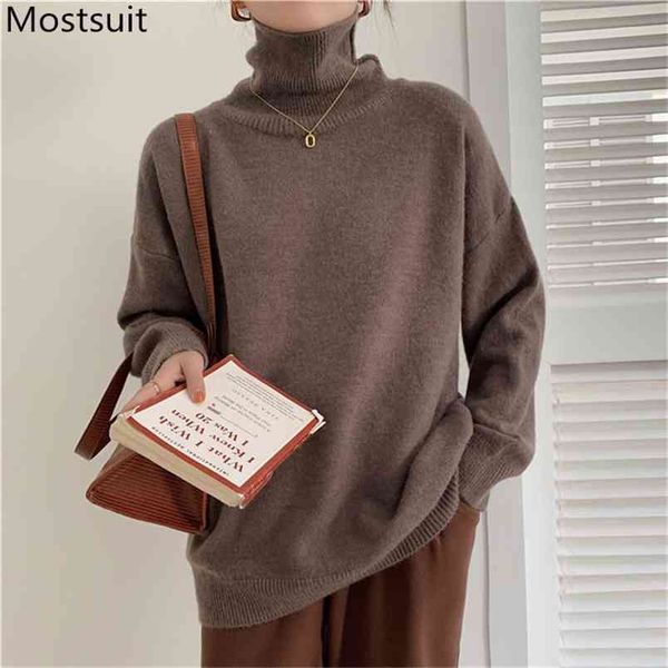 turtleneck solid warm korean knitted jumper sweater women loose fashion basic female pullovers femme 210513, Black
turtleneck solid warm korean knitted jumper sweater women loose fashion basic female pullovers femme 210513, Black
