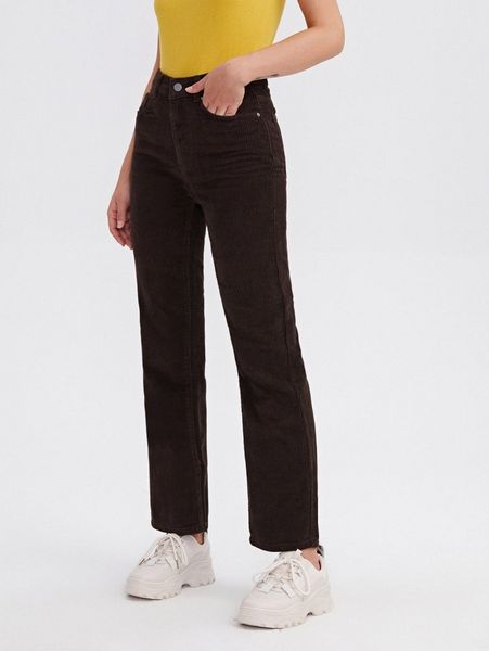 high waist slant pocket cord pants p3lk#, Black;white
high waist slant pocket cord pants p3lk#, Black;white