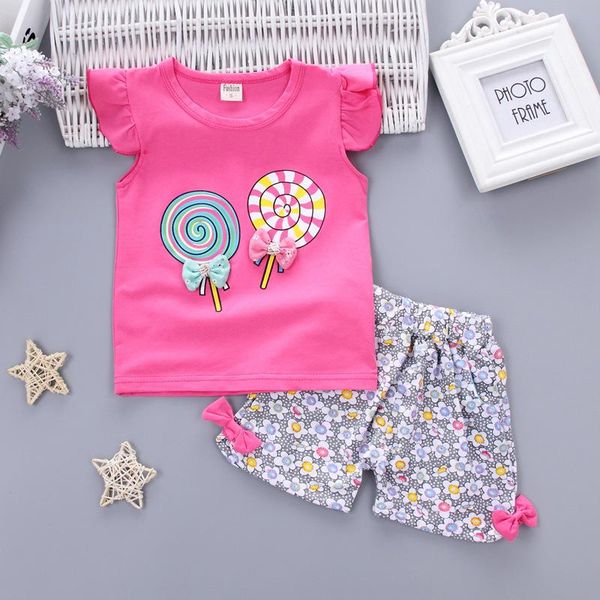 baby girl clothes set 2 pcs sets lollipop flying sleeve t-shirt+floral bow short pants toddler 0-3y clothing, White
baby girl clothes set 2 pcs sets lollipop flying sleeve t-shirt+floral bow short pants toddler 0-3y clothing, White
