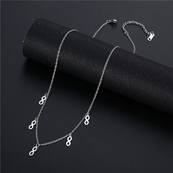 pendant necklaces fashion stainless steel infinity love necklace for women silver color clavicle chain lady party collares 
pendant necklaces fashion stainless steel infinity love necklace for women silver color clavicle chain lady party collares