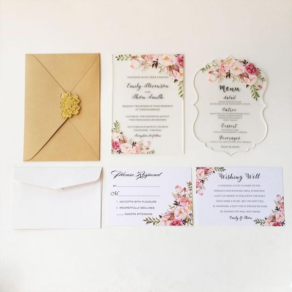 greeting cards customized rustic water color style 5x7inch frosted acrylic wedding invitation 100 sets per lot
greeting cards customized rustic water color style 5x7inch frosted acrylic wedding invitation 100 sets per lot