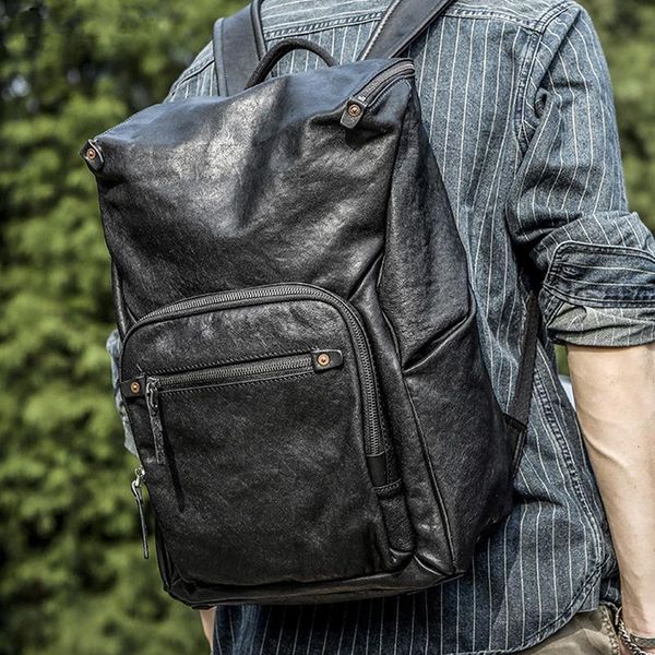 backpack fashion designer genuine leather men's large-capacity black weekend outdoor travel real cowhide computer bookbag
backpack fashion designer genuine leather men's large-capacity black weekend outdoor travel real cowhide computer bookbag