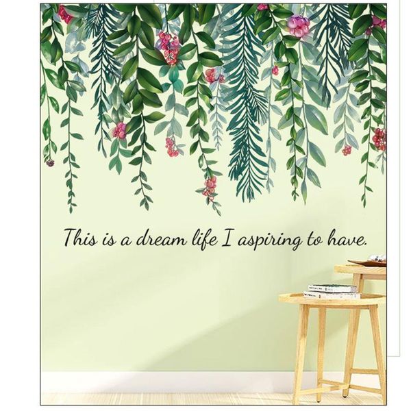 wall stickers fresh tropical green plants flowers home decoration leaf sticker diy life
wall stickers fresh tropical green plants flowers home decoration leaf sticker diy life