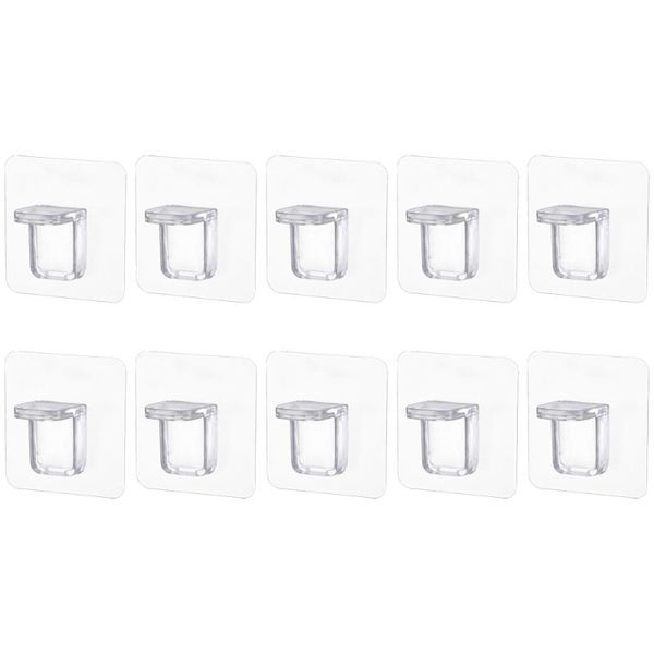 hooks & rails 10pcs upgraded shelf support adhesive pegs plastic closet cabinet clips wall hanger for kitchen bathroom wardrobe
hooks & rails 10pcs upgraded shelf support adhesive pegs plastic closet cabinet clips wall hanger for kitchen bathroom wardrobe