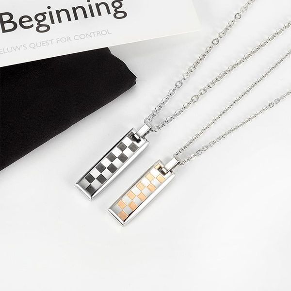 pendant necklaces gj28 korean fashion simple geometric shape long stainless steel creative personality couple necklace, Silver
pendant necklaces gj28 korean fashion simple geometric shape long stainless steel creative personality couple necklace, Silver