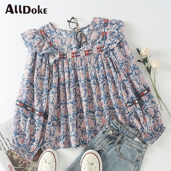 women's blouses & shirts alldoke boho floral print blouse women summer o neck lantern sleeve shirt embroidery ruffles vintage blusas, White
women's blouses & shirts alldoke boho floral print blouse women summer o neck lantern sleeve shirt embroidery ruffles vintage blusas, White