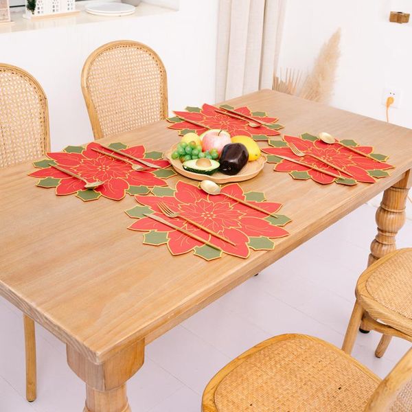 christmas decorations red big flower table napkin dinner cover placemat on the tablecloth decoration home year
christmas decorations red big flower table napkin dinner cover placemat on the tablecloth decoration home year