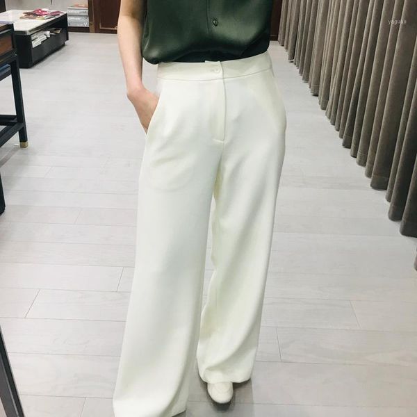 women's straight pants thin wide-leg women casual 2021 spring summer white loose long temperament trousers & capris, Black;white
women's straight pants thin wide-leg women casual 2021 spring summer white loose long temperament trousers & capris, Black;white