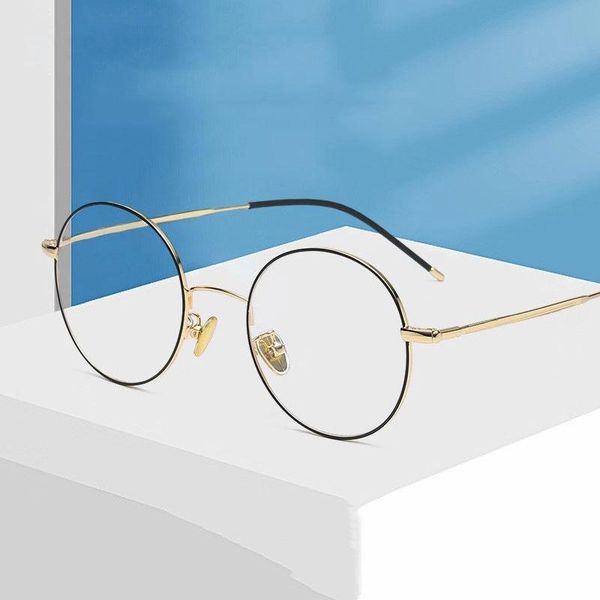 retro fashion metal glasses frame for men and women style round full rim eyewear with spring hinges selling sunglasses frames, Black
retro fashion metal glasses frame for men and women style round full rim eyewear with spring hinges selling sunglasses frames, Black
