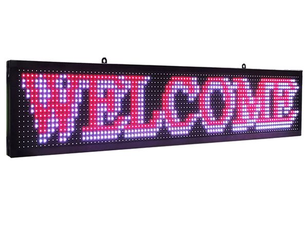 led signboard full color smd ph10mm 40" x8" scrolling message display indoor use usb programmable for commercial advertising board
led signboard full color smd ph10mm 40" x8" scrolling message display indoor use usb programmable for commercial advertising board