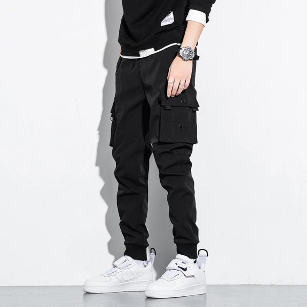 cargo pants men spring solid color hip-hop multi-pocket plus size sports casual drop men's, Black
cargo pants men spring solid color hip-hop multi-pocket plus size sports casual drop men's, Black