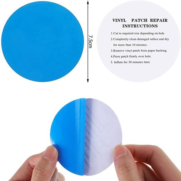 pool & accessories round self-adhesive pvc repair patch, vinyl liner boat rubber, for inflatable kayak
pool & accessories round self-adhesive pvc repair patch, vinyl liner boat rubber, for inflatable kayak