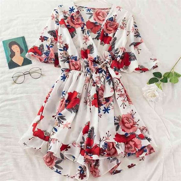 neploe jumpsuit women fashion chiffon rompers printed v-neck short sleeve summer bandage jumpsuits woman wide-leg short pants, Black;white
neploe jumpsuit women fashion chiffon rompers printed v-neck short sleeve summer bandage jumpsuits woman wide-leg short pants, Black;white