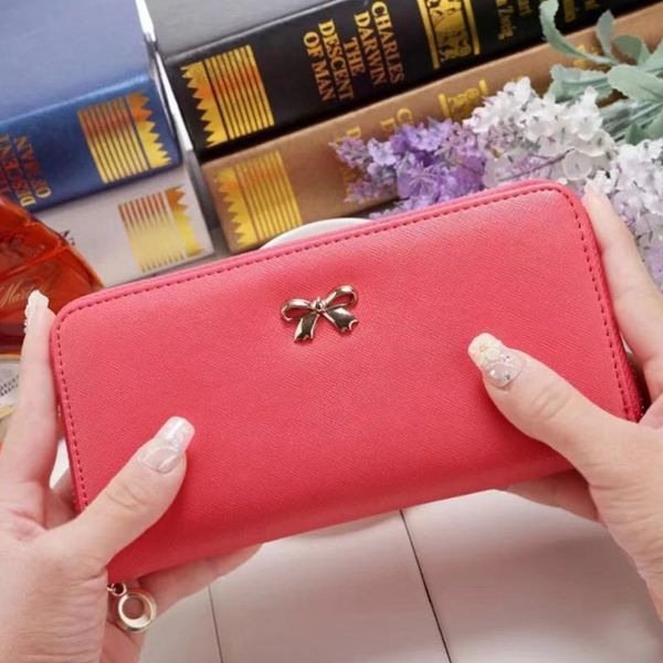 fashion ladies cute metal bowknot pu clutch wallet long card holder case purse for baellery wristlet wallets, Red;black
fashion ladies cute metal bowknot pu clutch wallet long card holder case purse for baellery wristlet wallets, Red;black